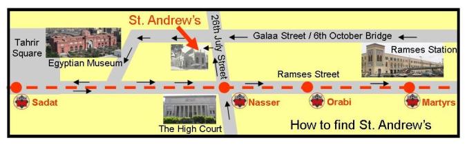 St Andrew's Sketch Map